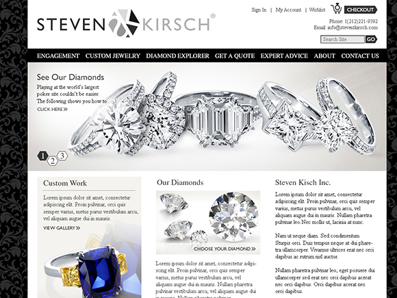 Magento jewelery web store